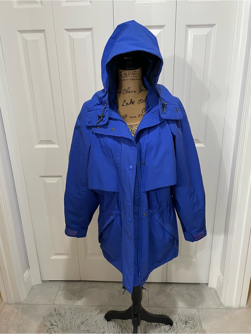 Eddie Bauer Gore Tex Royal Blue Hooded Jacket
